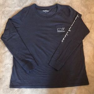 Vineyard Vines rowing l/s Navy t-shirt L new
